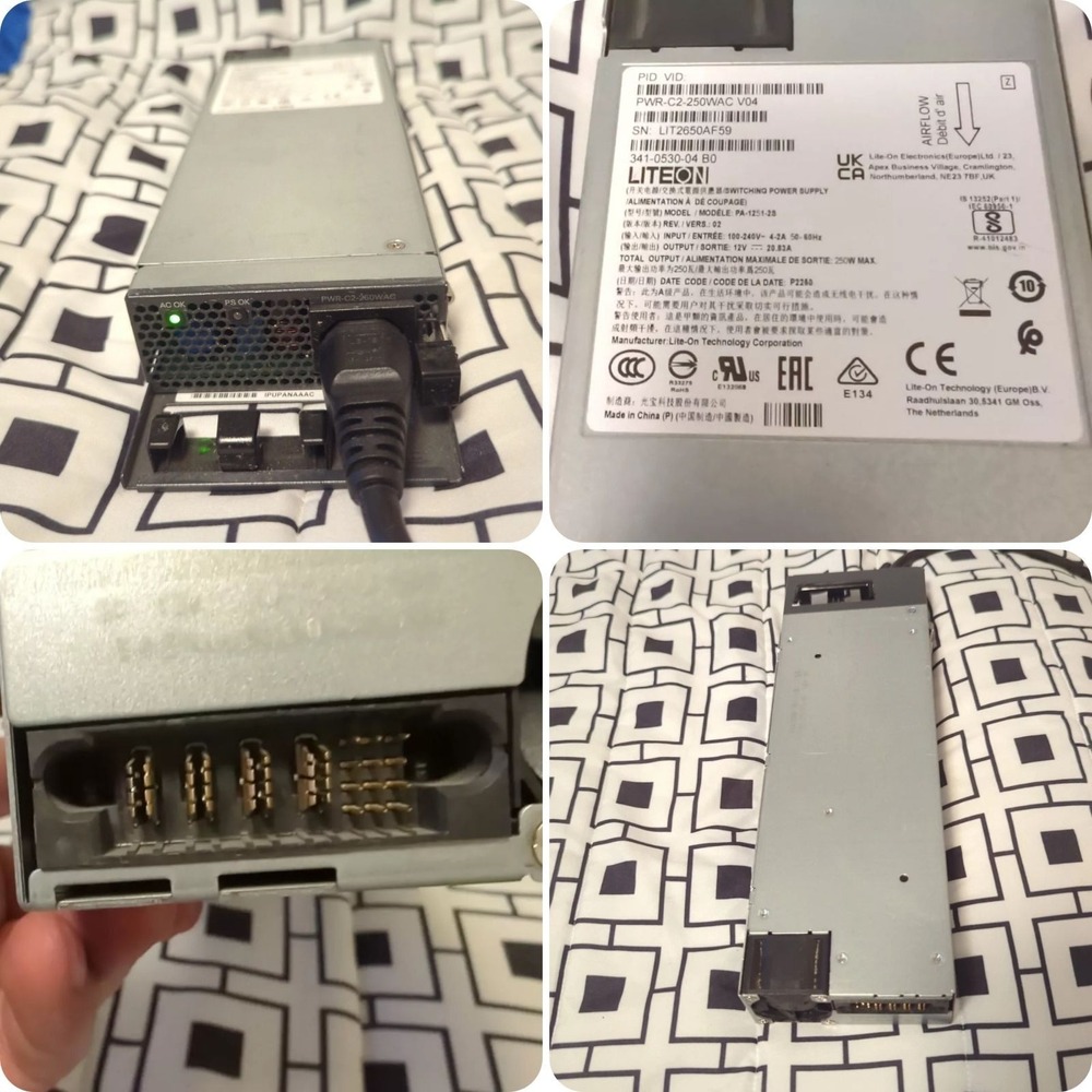 Lite On Switching Power Supply PA 1251 250w PWR 100-240v Input 20.83a Output‎